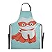 Delantal de chef de chef de superhéroe de dentista de diente lindo saludable para mujer Delantal de cocina ajustable de 88x68 cm para mujer Delantal de chef de gota de agua para mujer para hombres y