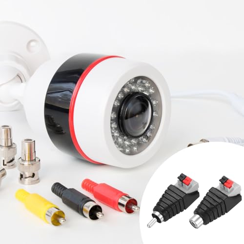 Adaptador RCA macho y hembra 10 unidades negro miniatura 6