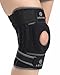 ABYON ELITE Ginocchiera Uomo Donna con sistema a 4 cinghie regolabili antiscivolo e stabilizzatori laterali, tutore ginocchio per dolore, artrite, LCA, menisco, ginocchio del corridore, camminata immagine
