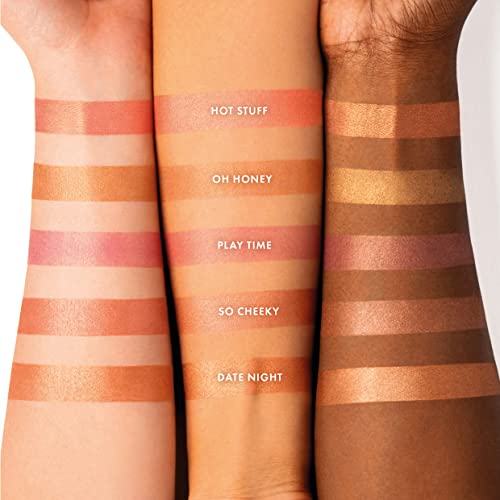 ICONIC LONDON Kissed by the Sun | Multi-Use Blush, Bronzer, & Highlighter, For All Skin Types, Cruelty-Free, Vegan Makeup, (Oh Honey) 0.17 oz - Thumbnail 4