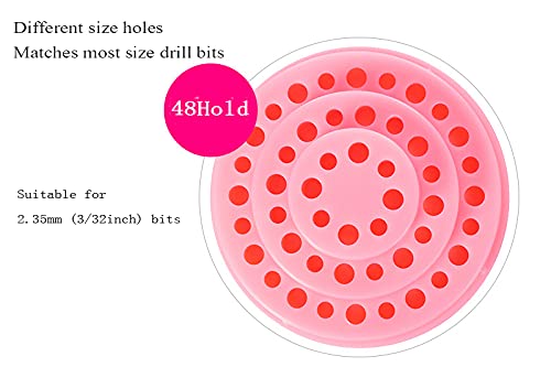 Miniatura 4 de Organizador de brocas para arte de uñas, 48 agujeros, caja de almacenamiento, soporte para exhibición, accesorios de manicura, herramientas de