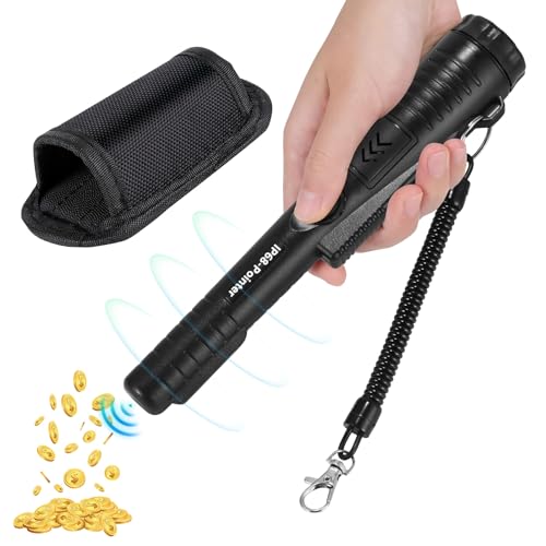 Wowlela Detector Metales, 360° Metales Pinpointer, IP68 Impermeable Detector De Metales Portátil, Detectores De Metales De Mano para Caza De Monedas De Oro, Reliquias, Joyas