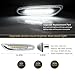 D-Lumina Sequential White LED Side Marker Turn Signal Lights Assembly for BMW E90 E91 E92 E93 E46 E53 E60 E61 X3 E83 X1 E84 E81 E82 E87 E88 Side Marker Light, Clear Lens Side Marker Lamp, Pack of 2