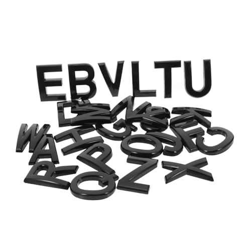 Lettres murales modernes pour signalétique de porte et plaque décorative plastique