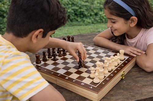 Generic 12 Inch Wooden Chess Board Game Set Pack of 12 - Image 4