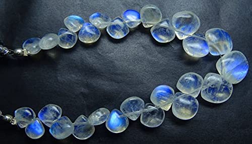 Pierre de lune arc-en-ciel de qualité gemme en forme de cœur pour joaillerie fine - 3
