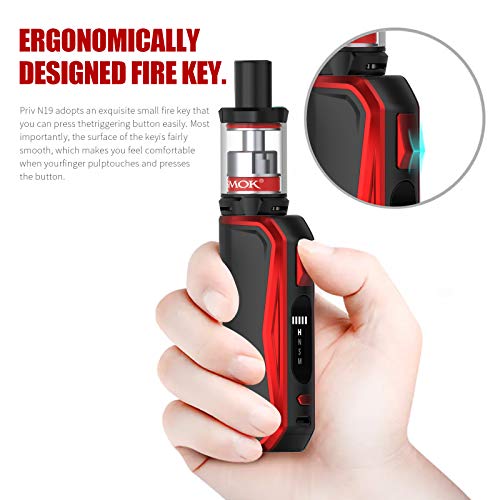 SMOK-Priv-N19-Kit-BlackRed-E-Cigarette-Vape-Starter-Kit-No-Nicotine