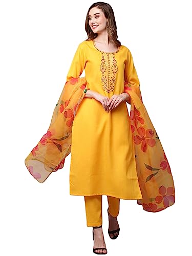 Kurta droite brodée vêtement ethnique anti-transpiring en coton