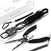 BiteX 12.4″ Aluminum Fish Gripper with Scale & 7.4″ Fishing Pliers,Saltwater Resistant Fishing Gear Tool Kit,Fish Holder, Hook Remover and Split Ring Pliers with Sheath,Gift for Men