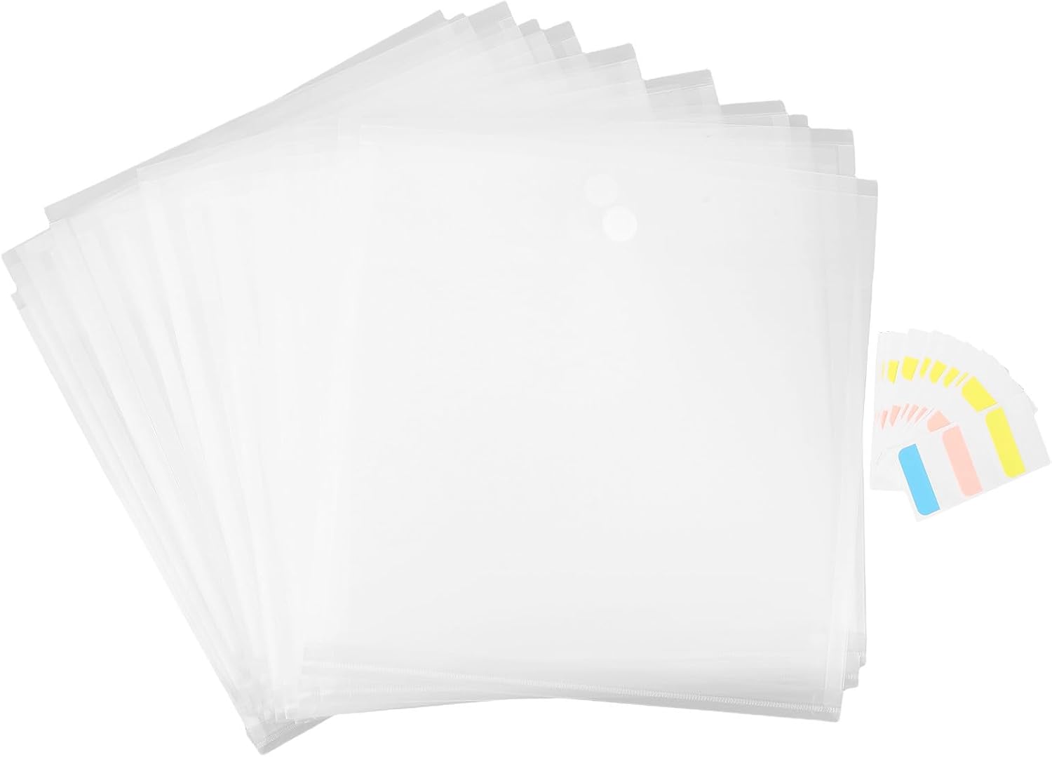 24pcs Plastic Binder Folders with Lid for Documents