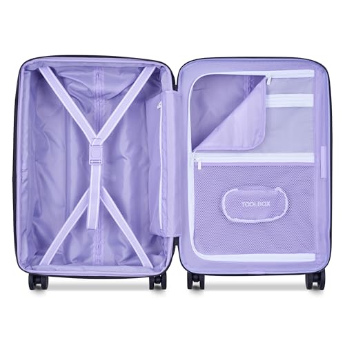 florence by mills Spin Me Away Hardside Expandable Luggage with Spinner Wheels, Lavender, 2 Piece Set (20/29)4
