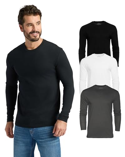 True Classic Long Sleeve Shirts for Men - Mens Long Sleeve Tee-Shirts, Henley Shirts for Men and Waffle-Knit Thermal T-Shirts