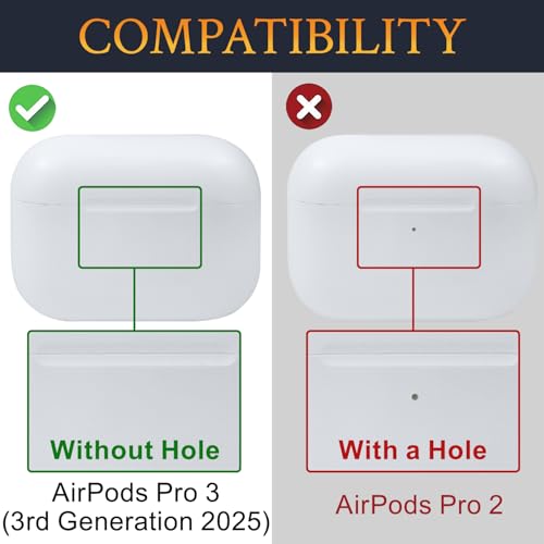 Image of SOULWIT Eartips for AirPods Pro 3(2025,Gen3), with Upgarded Case - White
