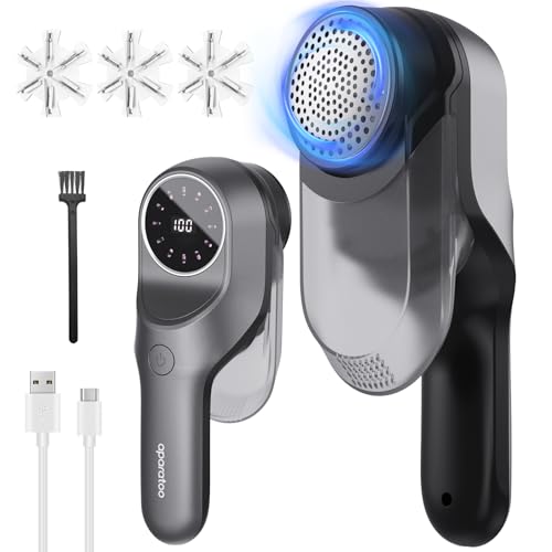 Rasoir Anti-Bouloche Électrique - 3 Lames USB - Pour Vêtements, Pulls, Tapis | Portable Et Rechargeable