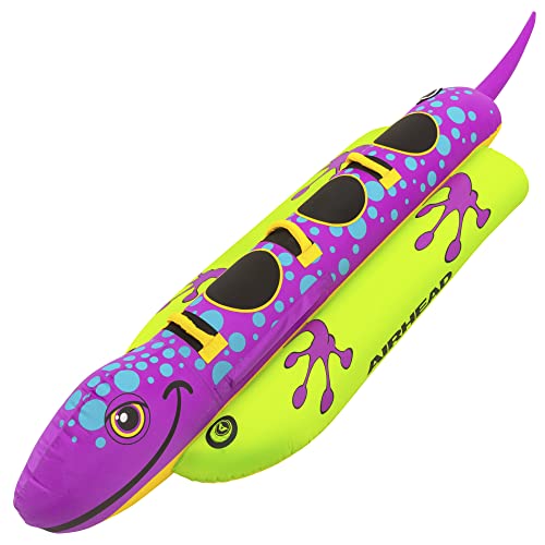 Airhead Towable Animal Tube, Salamander, 1-3 Rider Towable Tube For Boating #TOP28