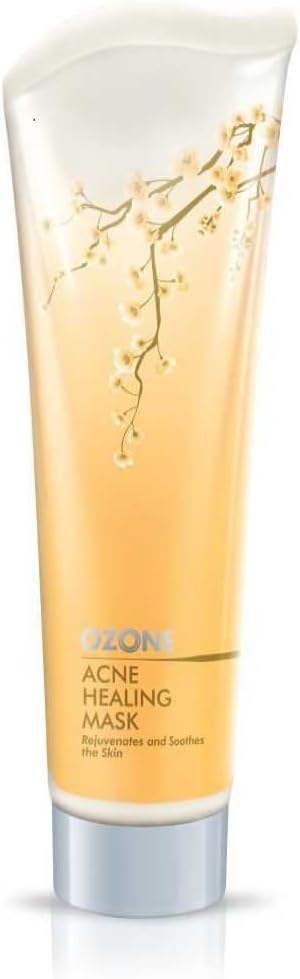 OZONE Acne Healing Mask, Fights Acne | Closes Open Pores, Detans Skin | Moisturizes Skin, Deep Repair Face Mask For Acne Scars, Tan & Dark Spots Lighten Mask For Men & Women 100 Gm. Natural Face Care Product. No Chemical, No Paraben, No Sulphate