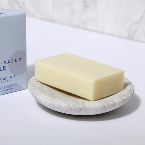 Image of Dr. Natural Castile Bar Soap - Multipurpose Soap Bar with Anti-Acne Properties - for Face, Body, Hair - Sensitive Skin Body Wash - Peppermint - 2 pcs