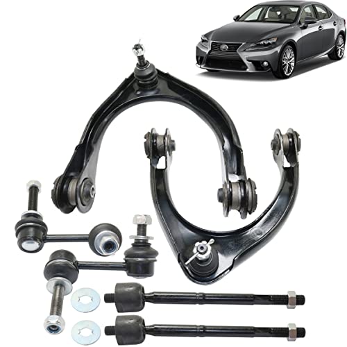 Control Arm Kit For 2009-2015 Le.xus IS250 IS350 C，CF Sport，Base Front Upper Control Arm Ball Joint Assembly Set of 6