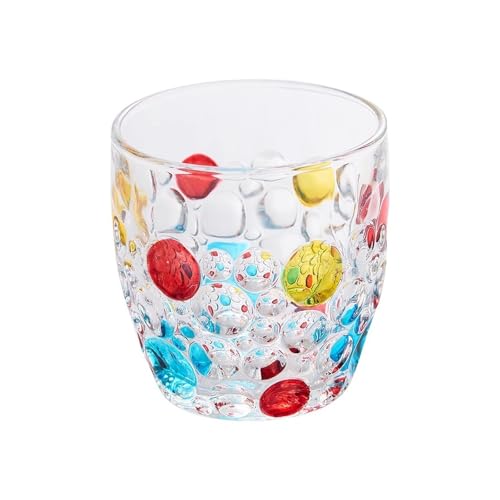 Vasos de beber de 10,5 oz de cristal hecho a mano multicolor para cocina 2