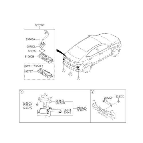Caméra recul voiture pour réussir vos créneaux en ville avec Elantra 2017-2023