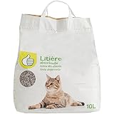 AUCHAN Essentiel Litière minérale non agglomérante pour chat 10 L