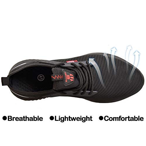 SUADEX Veiligheidsschoenen, werkschoenen met stalen neus, sneakers voor dames en heren, lichtgewicht, ademend… - Image 4