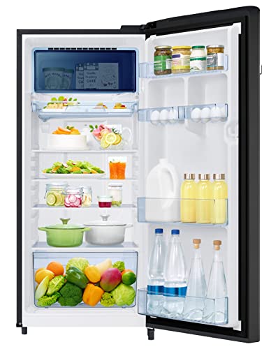 Image of Samsung 215L 3 Star Inverter Direct-Cool Single Door Digi-Touch Refrigerator Appliance (RR23C2E23BX /HL,Luxe Black)