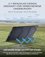 EcoFlow 160 W tragbares Solarpanel, bifaziales Design, 25% Wirkungsgrad – Ansicht 2