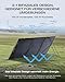 ECOFLOW 160W Solarpanel, leichtes tragbares Solarmodul, bifaziales Design, N-Typ Solarzelle, bis zu 25% Wirkungsgrad, Standfuß, integriertes XT60-Kabel, IP68, Solaranlage für Outdoor Garten Camping
