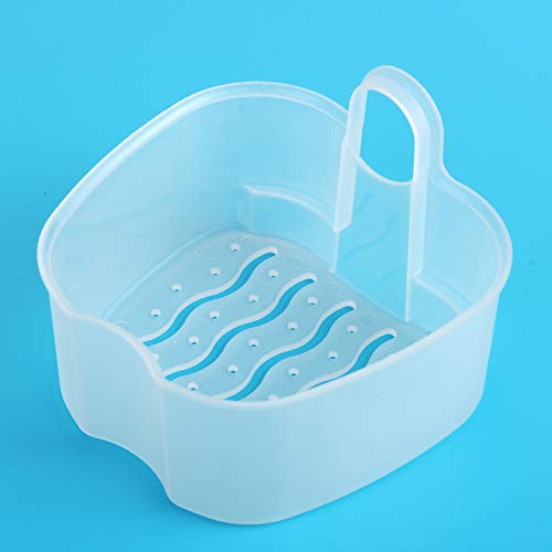 Denture Bath,Denture Holder,Denture Container With Lid,Retainer Container,Denture Case With Brush For Travel,Retainer Cleaning Case #TOP4
