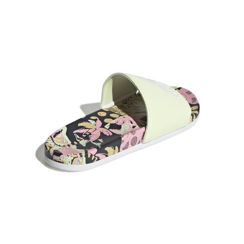 Image of Adidas womens Adilette Comfort ALMLIM /FTWWHT /FTWWHT Slide Sandal - 4 UK (LIN06)