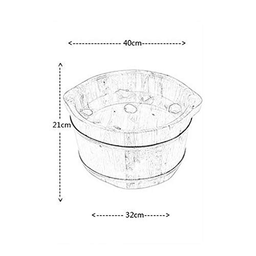 Masajeador para pies tipo bañera de madera BABYCE miniatura 2