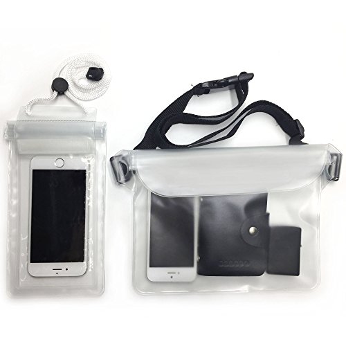caacoo Bolsas Estancas para Navegación Bolsa Impermeable Funda Impermeable de Phone Canoa Floating Camping Rafting Kayak y Proteger los Teléfonos Móviles