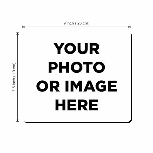 Image of My Print Shop Personalized Mouse Pad 9 x 7.5 Inch | Custom Photo & Image Mouse Mat | Non-Slip Rubber Base & Smooth Surface for Office, Home & Gifting