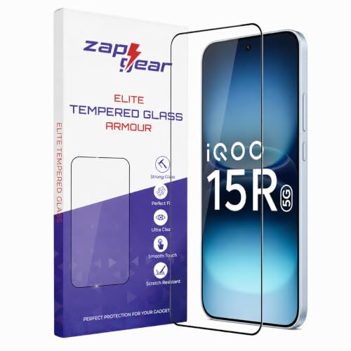 Image of Tempered Glass for iQOO 15R | 9H Military-Grade Hardness | Gaming-Optimized True Touch | Edge-to-Edge Coverage | Bubble-Free HD Clear Screen Protector