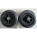 2 Pcs Wheelchair Tire Wheelset, 7 Inch Wheelchair Front Wheel Replacement Parts, Solid Tire Accessories, Low-Noise Anti-Slip
