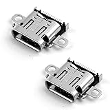 2 Pack Replacement 12-pin Type C Sync Power Charge Charging Socket USB C Port for Nintendo Switch