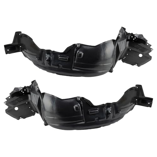 Image of TRQ Front Driver and Passenger Side Inner Fender Liner Set Compatible with 1998-2005 Lexus GS300 1998-2000 GS400 2001-2005 GS430