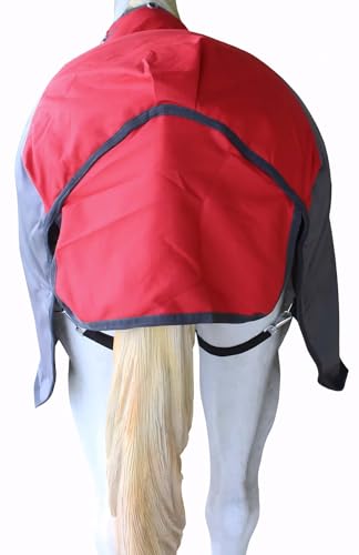 Image of 1200D Horse Turnout Blanket Waterproof, Breathable, Heavy-Weight Winter Blanket with 300g Fill, Ripstop Outer Shell