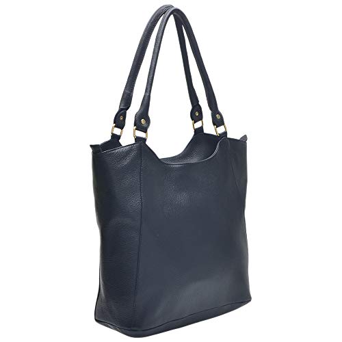 Bolsa feminina de ombro estilo sacola forrada em legitimo couro bovino tipo floater 02 (Bolsa 02 Preto (1))