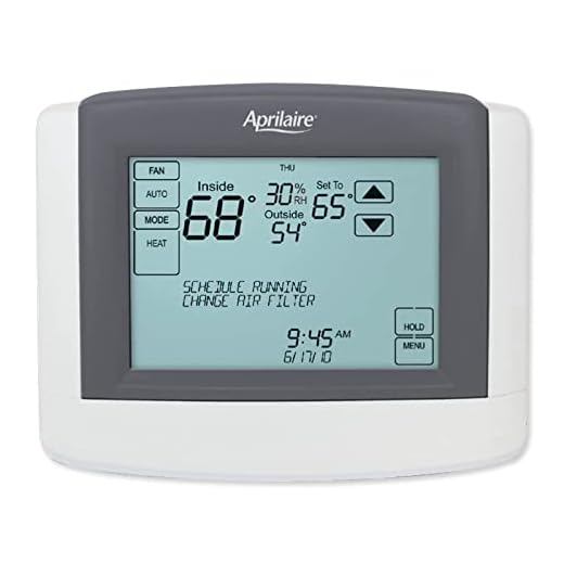 Aprilaire 8800 Touchscreen Thermostat, Programmable, HVAC Control