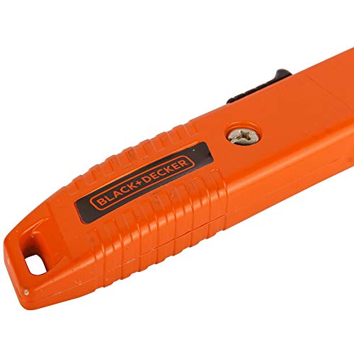 BLACK+DECKER Estilete Largo, Retrátil de 18 mm, Segurança Snap Off BDHT10397