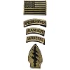 OYSTERBOY Special Forces Ranger Airborne Tactical Patch 5pcs - Green Hook Backing