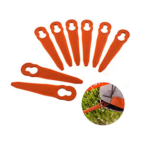 Chuancheng 16/24/50/80/100Pcs Plastic Cutter for Stihl PolyCut 2-2 Garden Lawn Mower Trimmer Blades 4008 007 1000 Grass Cutter Replacement Tool (80)