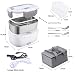 Nifogo Scaldavivande Elettrico 3 in 1 Portatile Box portavivande Termico per Auto,Camion...