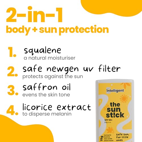 Image of Tuco Kids Sunscreen Stick SPF 50 (14gm) & Sunscreen Cream SPF 30 (50gm) | Combo Pack of 2 | Safe for Kids and Baby | UVA /UVB PA++++ | Broad Spectrum | Benzophenone- 3 and Avobenzone Free | Ages 2-5, 5-10, 10-15 | 64 gm |