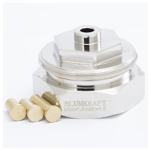 Adaptador de radiador M28 x1,5 Hembra a termostato/Cabezal termostático M30x1,5 Macho M28-M30 M28F-M30M (BLUMKRAFT)
