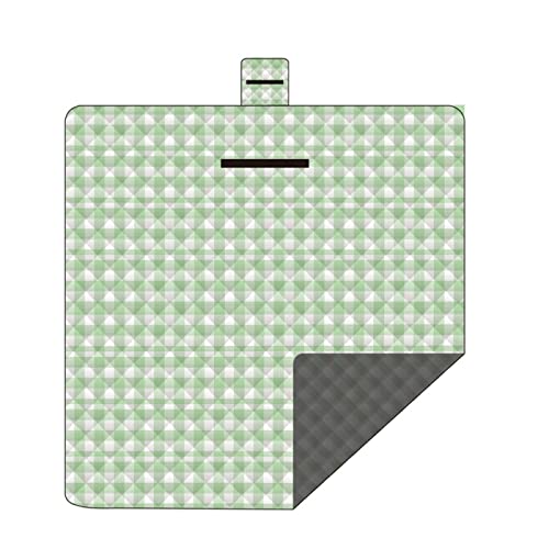 HNDXLHH Coperta Picnic Impermeabile Plaid Verde Telo Picnic Comodo E Morbido,Tovaglia Pic Nic Pieghevole Leggero,Coperta Da Picnic,Picnic Blanket Per Parchi, Spiagge E Viaggi