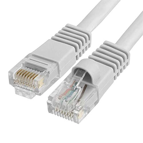 DKURVE1 Pack 1 Meter Cat 6 Lan Cable, High Speed Gigabit Internet Network RJ45 Ethernet Patch Cable 24 AWG (GREY)
