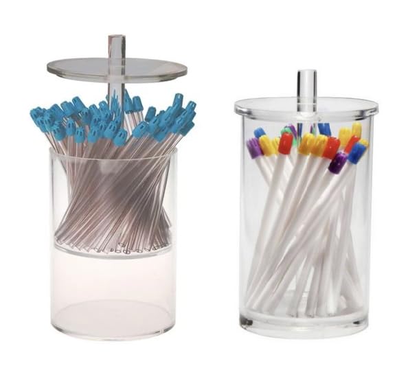 AmeriCan Goods Dental Acrylic Saliva Ejector Dispenser Round 4